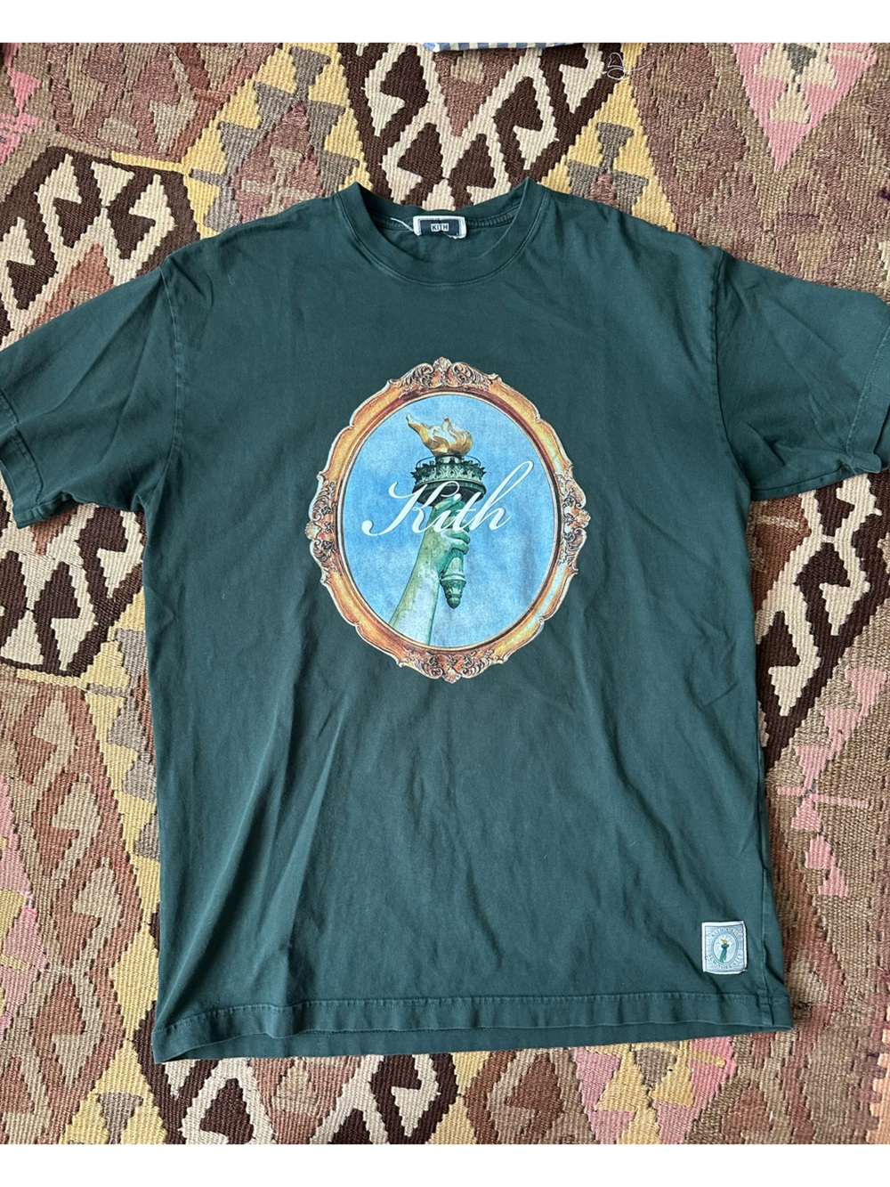 Kith Teal Crewneck Sweatshirt in Deep Sea Teal